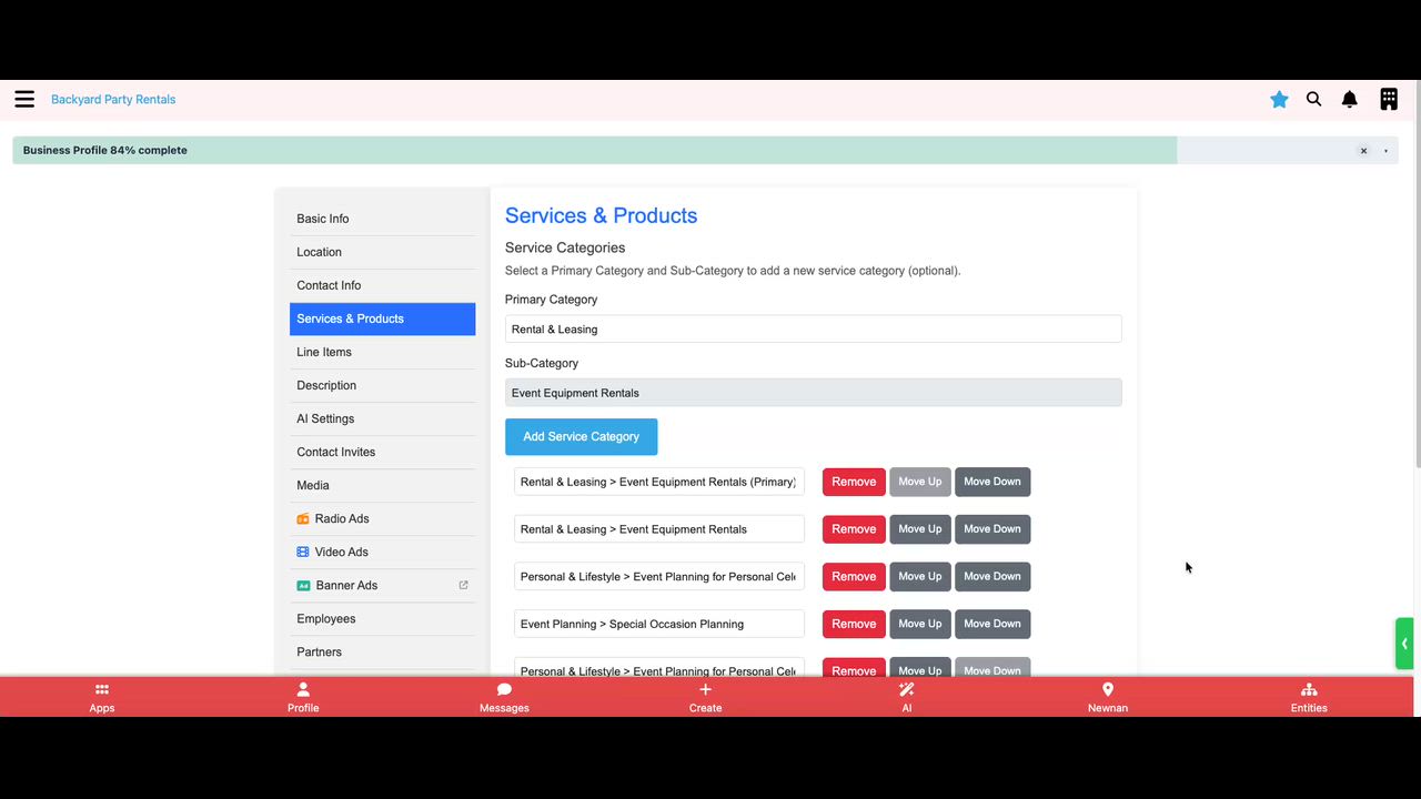 How to add your Services