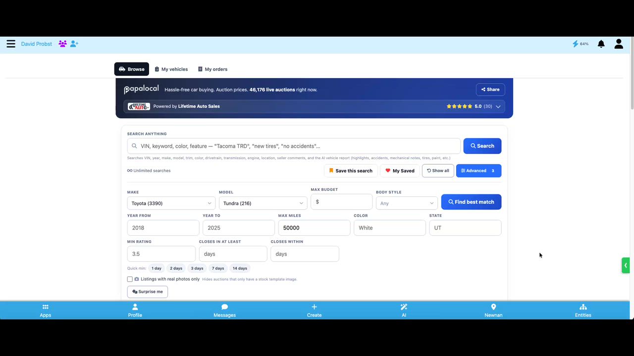 Send Auto Listings to your Auto Shopper & Getting Alerts