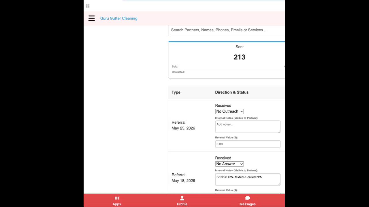 Where to find Received Referrals